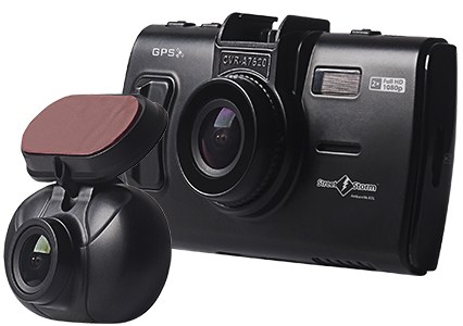 Автомобильный Full HD видеорегистратор c двумя камерами и функцией GPS-информатора о полицейских радарах и камерах Street Storm CVR-A7620S-G